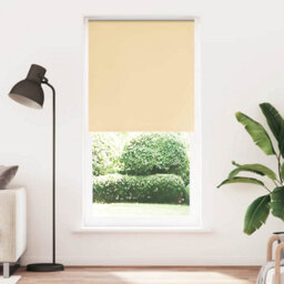 Berkfield Durable Roller Blind Blackout Beige 105X210 Cm Fabric Width 100.7 Cm Polyester - thumbnail 2