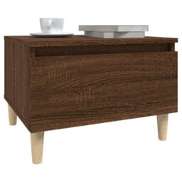 Berkfield Side Table Brown Oak 50X46X35 Cm Engineered Wood - thumbnail 4