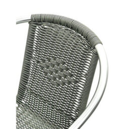 Pack Of 4 Chairs-Grey Wicker Rattan Chairs, Grey Rattan Garden Chairs - thumbnail 2
