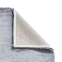 Silver Plain Shaggy Handmade Luxurious Rug For Living Room And Bedroom-120Cm X 170Cm - thumbnail 2