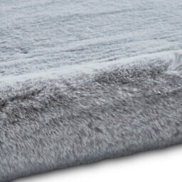 Silver Plain Shaggy Handmade Luxurious Rug For Living Room And Bedroom-120Cm X 170Cm - thumbnail 6