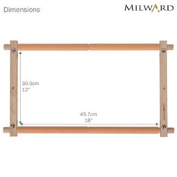 Milward Rotating Tapestry Frame - Beech Wood 45.7X30.5Cm Clip-On Frame For Needlecraft & Embroidery - thumbnail 6