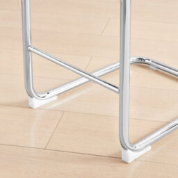 Furniturebox Uk Lorenzo 2X Elephant Grey Faux Leather & Silver Counter Stools - thumbnail 8