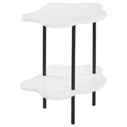 Beliani Side Table Cloud White - thumbnail 4