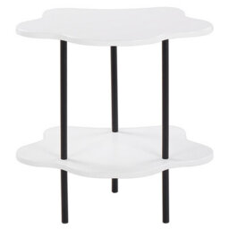 Beliani Side Table Cloud White - thumbnail 1