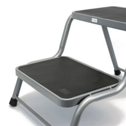 Streetwize Caravan, Home & Motorhome Steel Double Step Ladder  Stool With Rubber Non Slip Pads - thumbnail 2