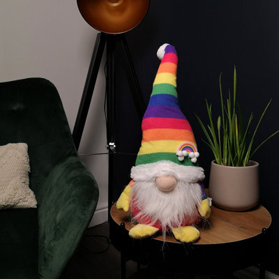Samuel Alexander 45Cm Sitting Plush Christmas Gonk Decoration In Rainbow - image 1