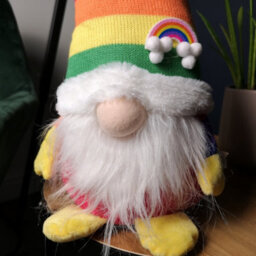Samuel Alexander 45Cm Sitting Plush Christmas Gonk Decoration In Rainbow - thumbnail 5