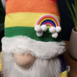 Samuel Alexander 45Cm Sitting Plush Christmas Gonk Decoration In Rainbow - thumbnail 4
