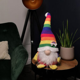 Samuel Alexander 45Cm Sitting Plush Christmas Gonk Decoration In Rainbow - thumbnail 7