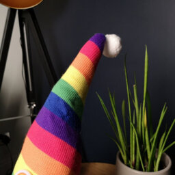 Samuel Alexander 45Cm Sitting Plush Christmas Gonk Decoration In Rainbow - thumbnail 3
