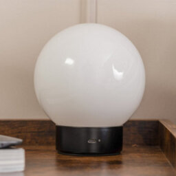 Valuelights Atlas Rechargeable Portable Table Lamp With Globe Shade - thumbnail 6