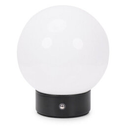 Valuelights Atlas Rechargeable Portable Table Lamp With Globe Shade - thumbnail 1