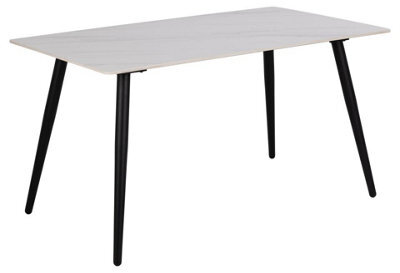 Furniture To Go Wicklow Ceramic Dining Table Brown/black - image 1