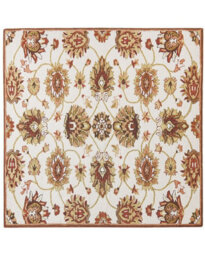 Beliani Heritage Hand-Tufted Wool Area Rug 200 X 200 Cm Beige Brown Oriental Pattern Thick Pile - thumbnail 1