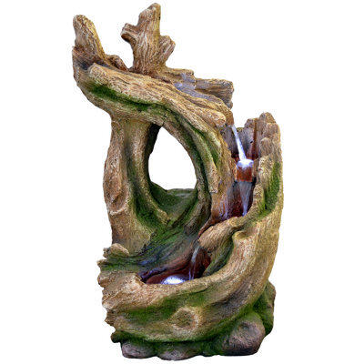 Outdoor Living UK Knotted Twist Woodland Water Feature Without Cover