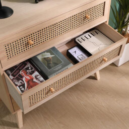 Spot On Dealz  Rattan Bedside Cabinet Chest Of Drawers Small Bed Side Table - thumbnail 6