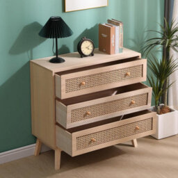 Spot On Dealz  Rattan Bedside Cabinet Chest Of Drawers Small Bed Side Table - thumbnail 7