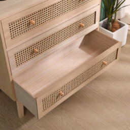 Spot On Dealz  Rattan Bedside Cabinet Chest Of Drawers Small Bed Side Table - thumbnail 8