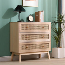 Spot On Dealz  Rattan Bedside Cabinet Chest Of Drawers Small Bed Side Table - thumbnail 5