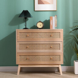 Spot On Dealz  Rattan Bedside Cabinet Chest Of Drawers Small Bed Side Table