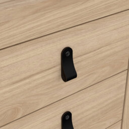 Furniture To Go Barcelona Bedside Table 3 Drawers In Jackson Hickory Oak - thumbnail 8