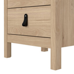Furniture To Go Barcelona Bedside Table 3 Drawers In Jackson Hickory Oak - thumbnail 9