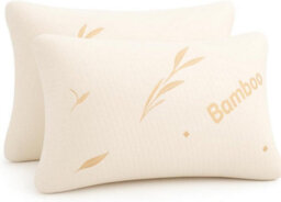 Nod Off Pack Of 2 Bamboo Pillow Comfort And Orthopaedic Side Sleeper Bed Pillow Hypoallergenic Breathable - thumbnail 1