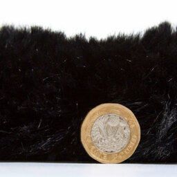 Black Shaggy Modern Plain Machine Made Rug For Living Room And Bedroom-60Cm X 120Cm - thumbnail 4