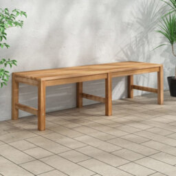 Berkfield Garden Bench 150 Cm Solid Teak Wood