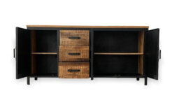 Buttercup Farm Induse Large Sideboard - Mango Wood/iron - L42 X W160 X H78 Cm - Pp Sawn Finish - thumbnail 3
