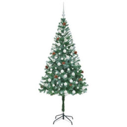 Vidaxl Artificial Christmas Tree With Stand Green 180 Cm Pvc And Steel - thumbnail 4