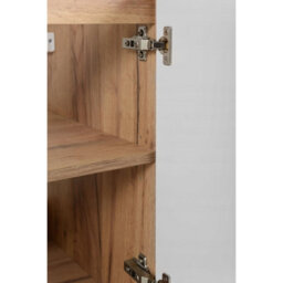 Heze Furniture Flow 2 Door Bathroom Vanity Cabinet With 2 Shelves And Basin 60Cm - Gold Craft Oak - thumbnail 5