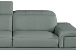 Genuine Leather Grey 2 Seater Sofa Chicago - thumbnail 5