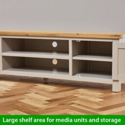 The Furniture Market Cotswold Grey Extra Wide Tv Unit - thumbnail 7