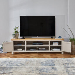The Furniture Market Cotswold Grey Extra Wide Tv Unit - thumbnail 4