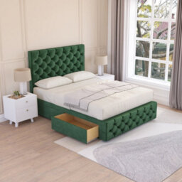 Sloomy Watson Divan Bed Set With 2 Drawers Footend - Plush Velvet - thumbnail 2