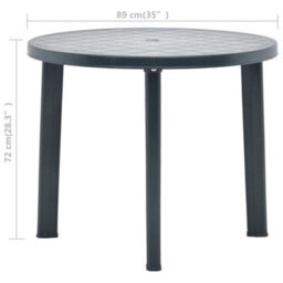 Walplus Garden Table Green 89 Cm Plastic - thumbnail 6