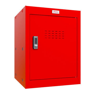 Phoenix Safe Company Phoenix Cl0544Rre Size 2 Red Cube Locker With Electronic Lock