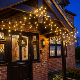 Lighting Legends 7.5M Festive Connect Icicle Outdoor Led Waterproof Warm White Lights - thumbnail 4