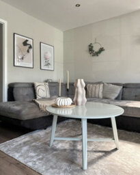 Beliani Rug Gesi Ii Light Grey 160 X 230 Cm Viscose - thumbnail 2