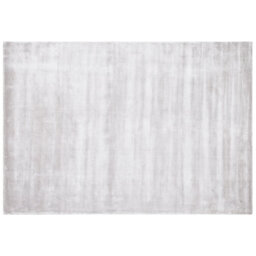 Beliani Rug Gesi Ii Light Grey 160 X 230 Cm Viscose - thumbnail 1