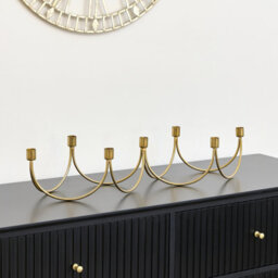 Melody Maison Gold Wave Multi Candle Holder - thumbnail 3