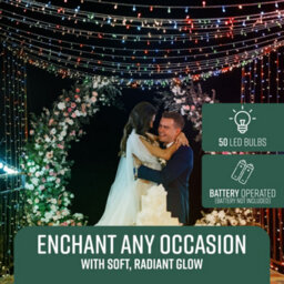 Globrite Garden Fairy Lights - 100 Led, Multi-Coloured - Battery Operated String Lights With Remote Control & 8 Lighting Modes - thumbnail 2