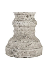 Stone Ceramic Column Candle Holder Greco Roman Inspired Decor - thumbnail 3