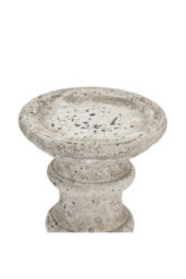 Stone Ceramic Column Candle Holder Greco Roman Inspired Decor - thumbnail 2