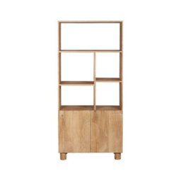 Buttercup Farm Austin Bookcase - Solid Wood - L35 X W80 X H175 Cm - Brown