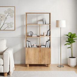 Buttercup Farm Austin Bookcase - Solid Wood - L35 X W80 X H175 Cm - Brown - thumbnail 5