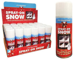 True Gifts 2X 200Ml Fake Artificial Christmas Snow White Spray For Xmas Tree Window Craft Decoration Item, Spray On Snow - thumbnail 3