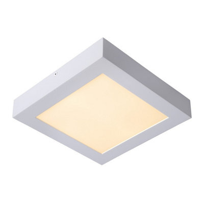 Lucide Brice-Led Modern Flush Ceiling Light Bathroom - Led Dim. - 1X20W 3000K - Ip44 - White - image 1